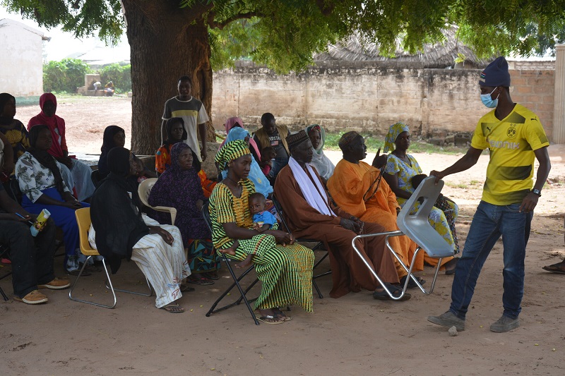 A group meeting in The Gambia.