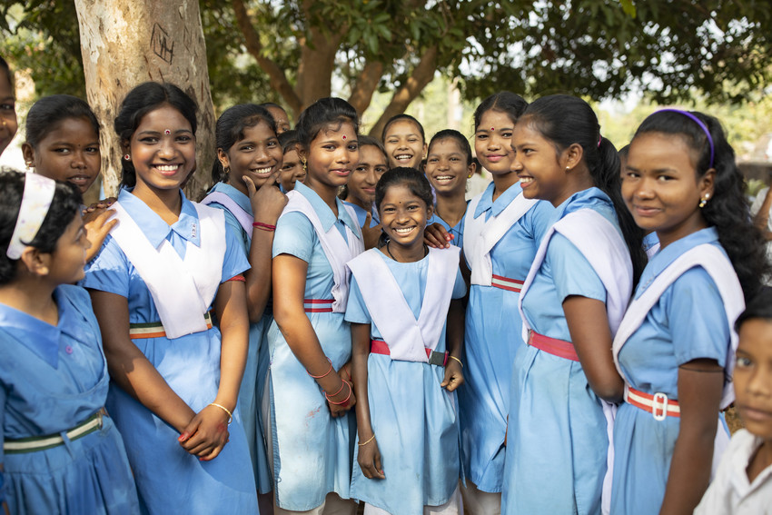 girls in India impacted by ChildFund programs in their community